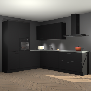 Zwarte keuken Parla 87810