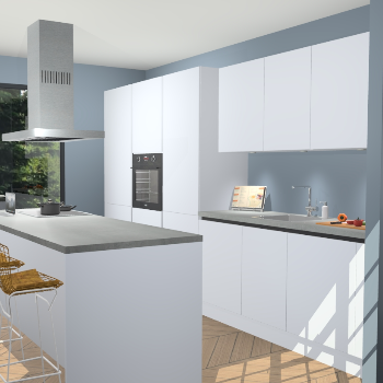 Sneeuwwitte Greeploze keuken Straatsburg 50590