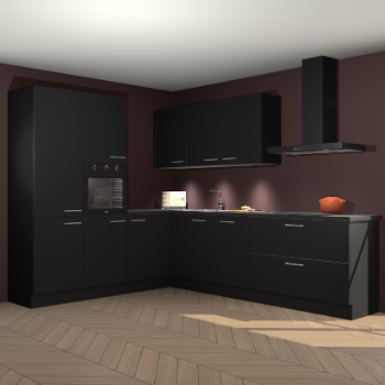 Zwarte keuken Parla 87828