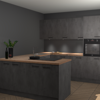 Beton Antraciet keuken Rosario 70620