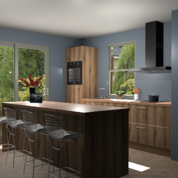 Goud Eiken keuken Toulouse 49810