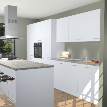 Sneeuwwitte keuken Straatsburg 50566