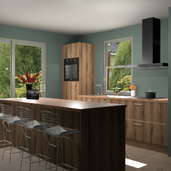 Goud Eiken keuken Toulouse 49811