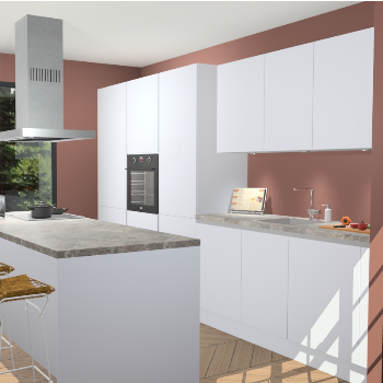 Sneeuwwitte Greeploze keuken Straatsburg 50577