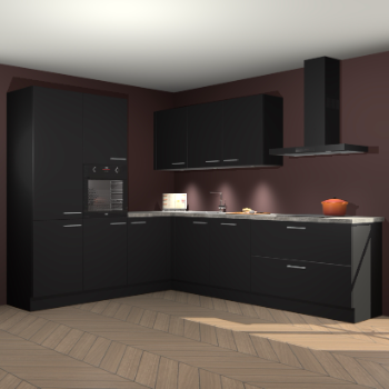 Zwarte keuken Parla 87881