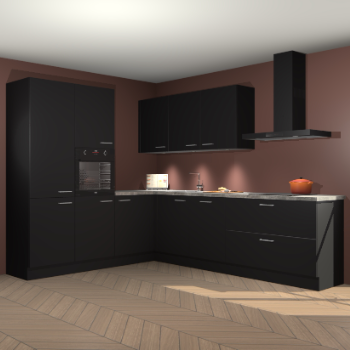 Zwarte keuken Parla 87882