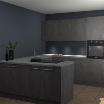 Beton Antraciet keuken Rosario 70632
