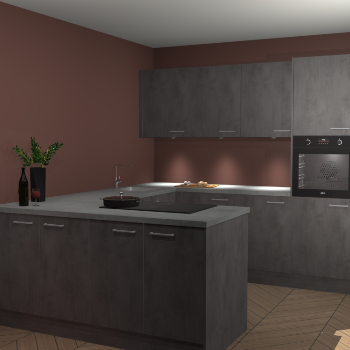 Beton Antraciet keuken Rosario 70633