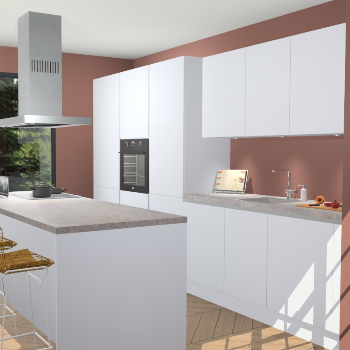 Sneeuwwitte Greeploze keuken Straatsburg 50578