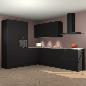 Zwarte keuken Parla 87885