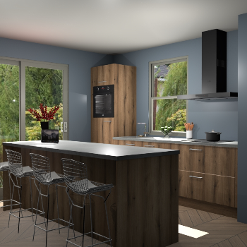 Goud Eiken keuken Toulouse 49843