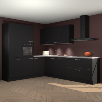 Zwarte keuken Parla 87887