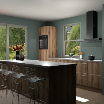 Goud Eiken keuken Toulouse 49844