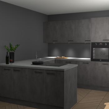 Beton Antraciet keuken Rosario 70635