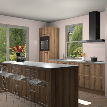 Goud Eiken keuken Toulouse 49846