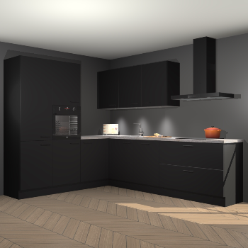 Zwarte keuken Parla 87890