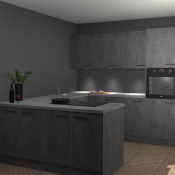Beton Antraciet keuken Rosario 70636
