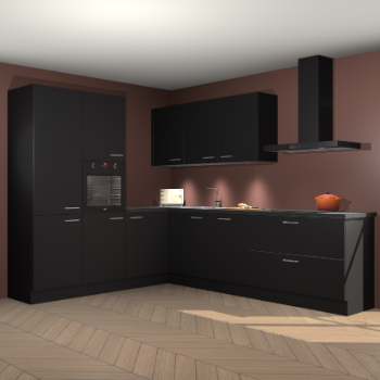 Zwarte keuken Parla 87894