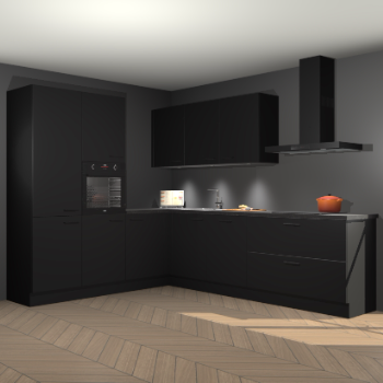 Zwarte keuken Parla 87896