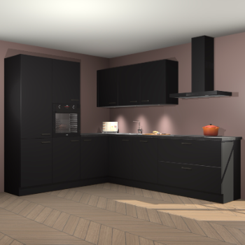 Zwarte keuken Parla 87897