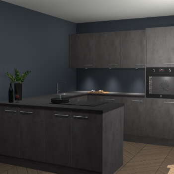 Beton Antraciet keuken Rosario 70649