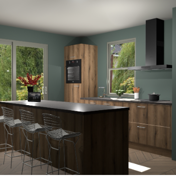 Goud Eiken keuken Toulouse 49851