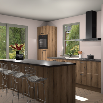 Goud Eiken keuken Toulouse 49853