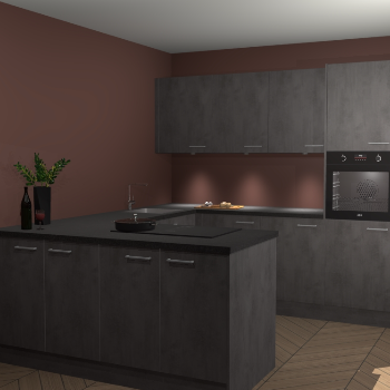 Beton Antraciet keuken Rosario 70650