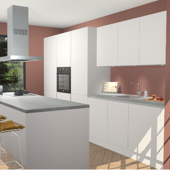 Zijdegrijze Greeploze keuken Straatsburg 50801