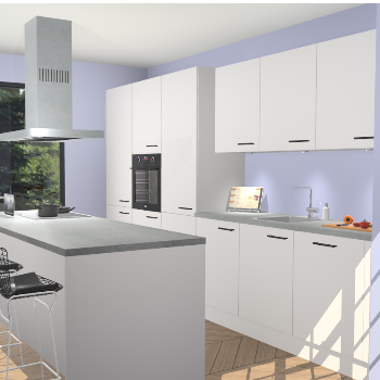 Zijdegrijze keuken Straatsburg 50778