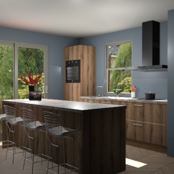 Goud Eiken keuken Toulouse 49869