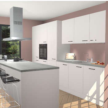 Zijdegrijze keuken Straatsburg 50783