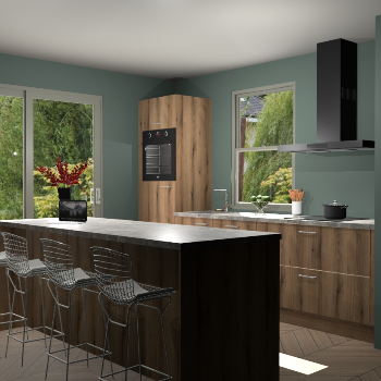 Goud Eiken keuken Toulouse 49870