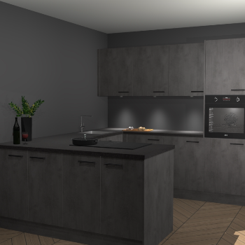 Beton Antraciet keuken Rosario 70652