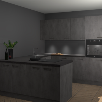 Beton Antraciet keuken Rosario 70653