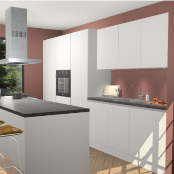 Zijdegrijze Greeploze keuken Straatsburg 50774