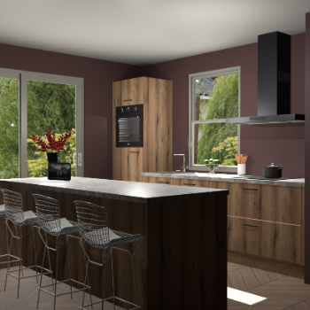 Goud Eiken keuken Toulouse 49873