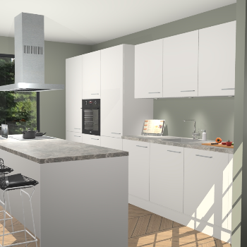 Zijdegrijze keuken Straatsburg 50765