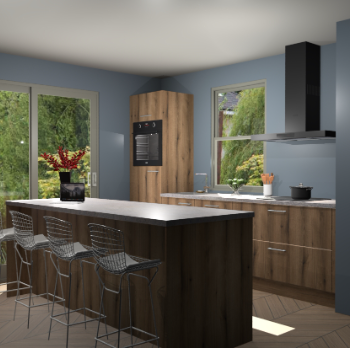 Goud Eiken keuken Toulouse 49891