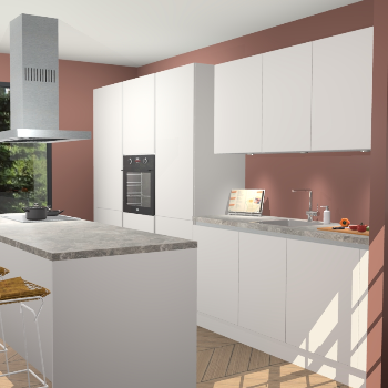 Zijdegrijze Greeploze keuken Straatsburg 50775