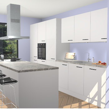 Zijdegrijze keuken Straatsburg 50780