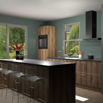 Goud Eiken keuken Toulouse 49909