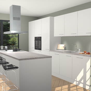 Zijdegrijze keuken Straatsburg 50766