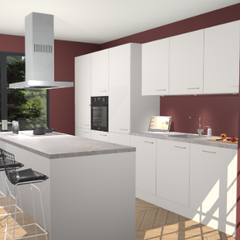 Zijdegrijze keuken Straatsburg 50771