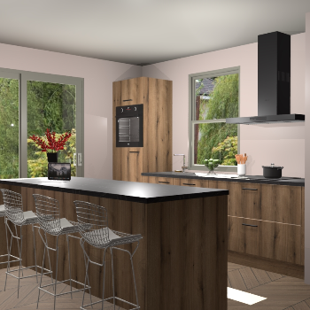 Goud Eiken keuken Toulouse 49912