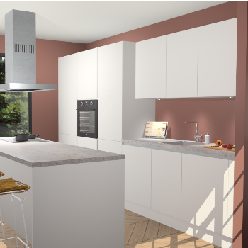 Zijdegrijze Greeploze keuken Straatsburg 50776