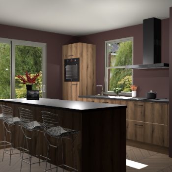 Goud Eiken keuken Toulouse 49913