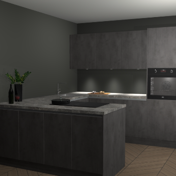  Beton Antraciet greeploze keuken Rosario 70657