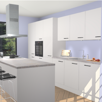 Zijdegrijze keuken Straatsburg 50781