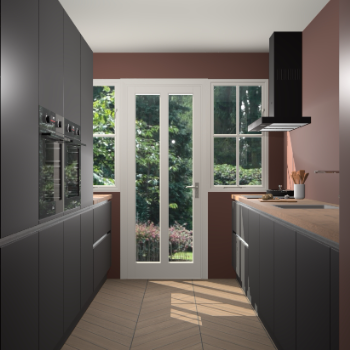 Zwarte greeploze keuken Olympia 88681